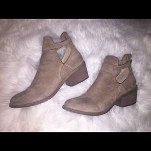 Sued booties