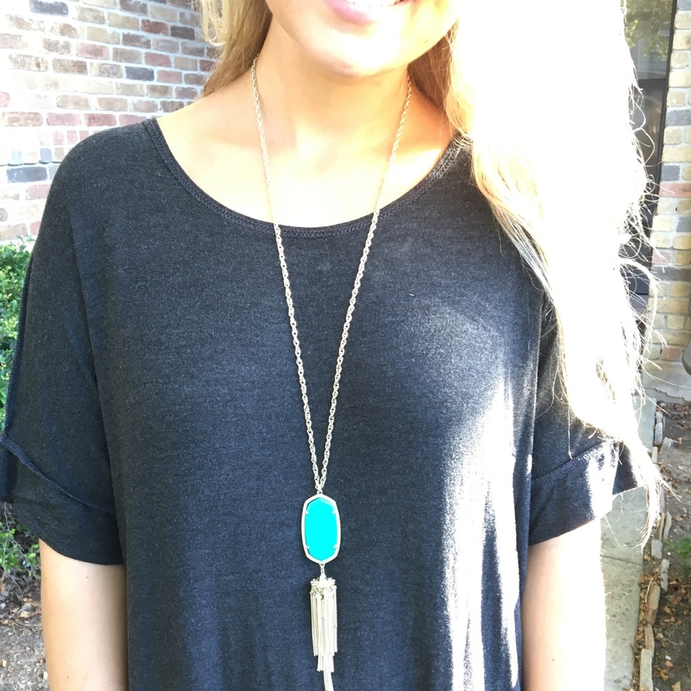 Kendra Scott Teal Rayne Necklace