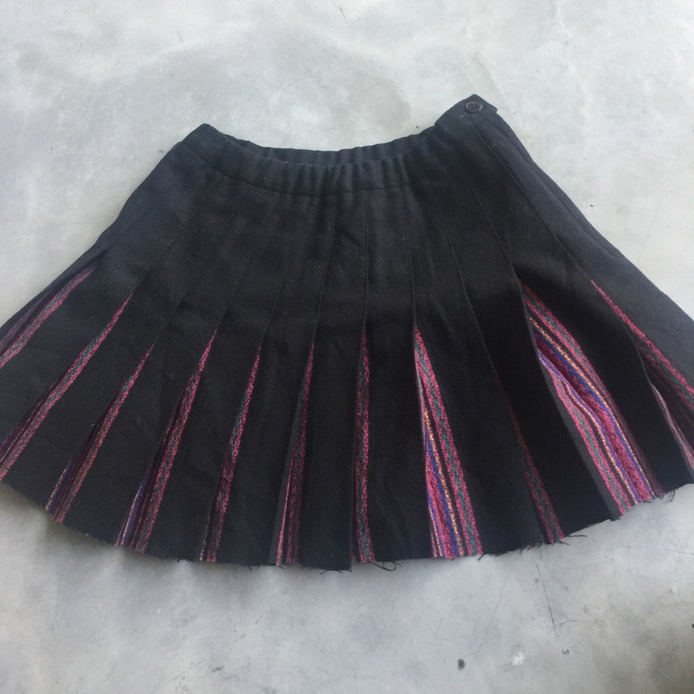 Vintage Upcycled Pendleton Mini skirt.