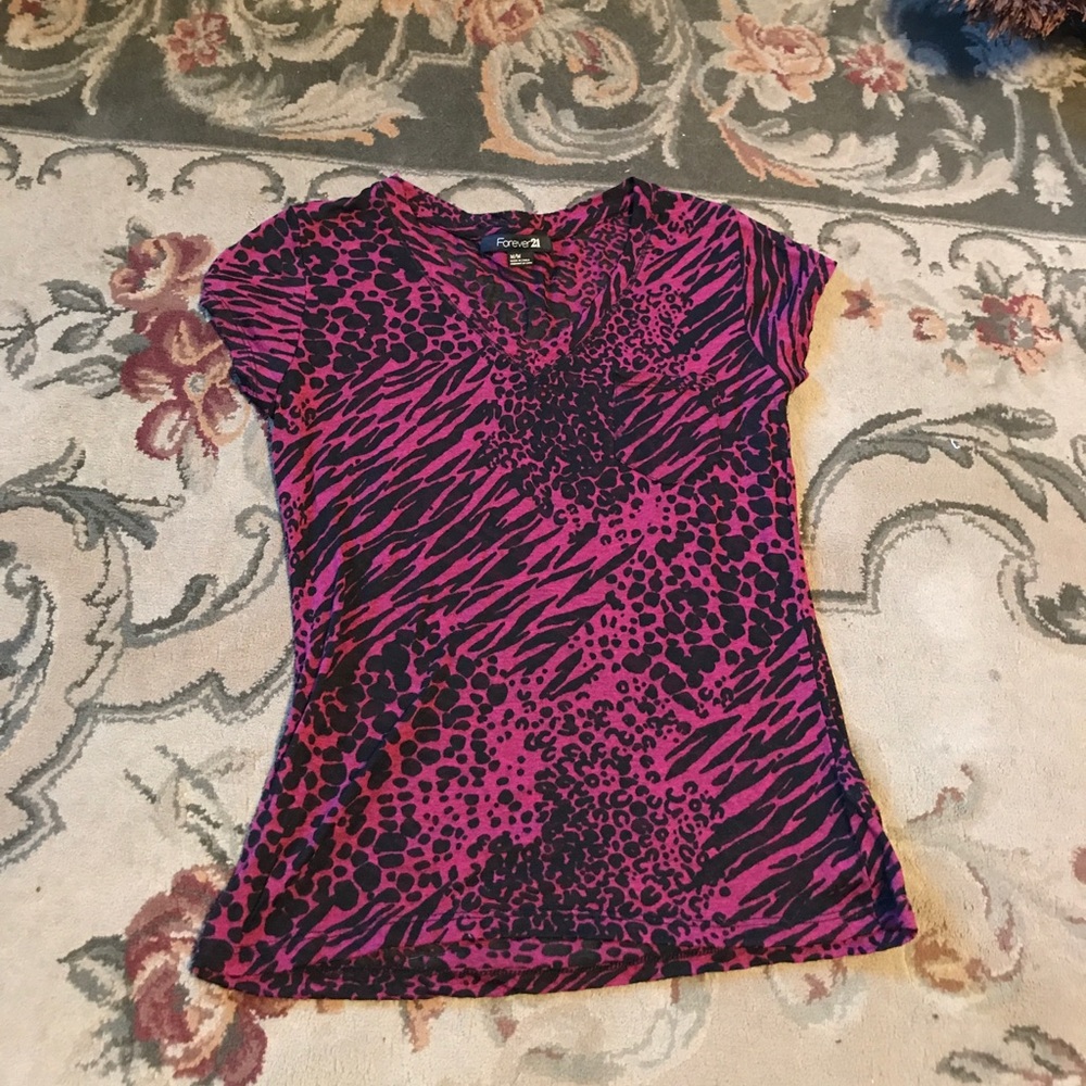Pink Animal print top
