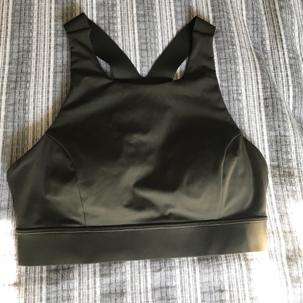 Lululemon Fast & Free Nulux Bra - Dark Olive