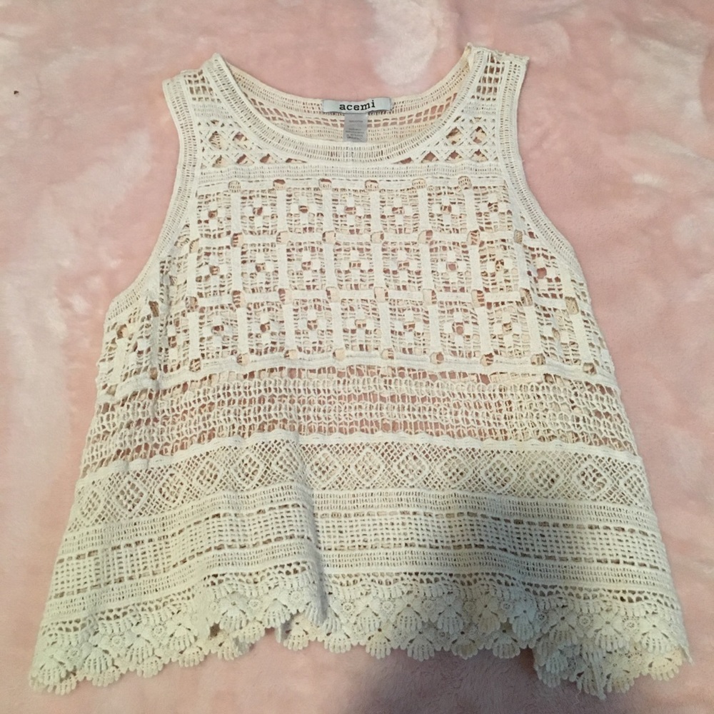 Acemi crochet tank top