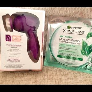 Facial cleansing Brush/Garnier face Mask