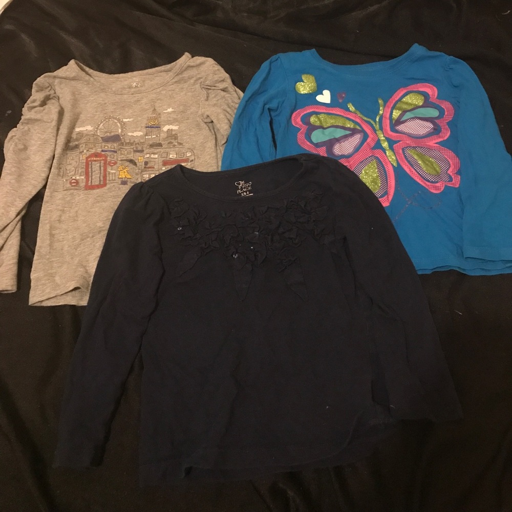 Children's Place 3 shirt lot sz 4
