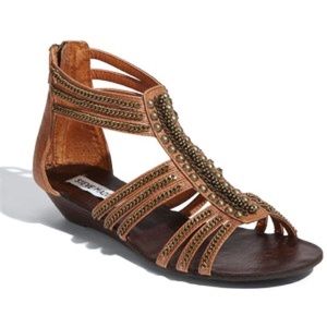 STEVE MADDEN Brown Gladiator Sandals Sz 8 M