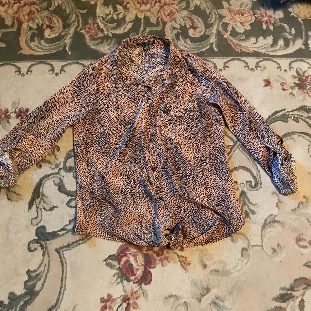 Animal print blouse