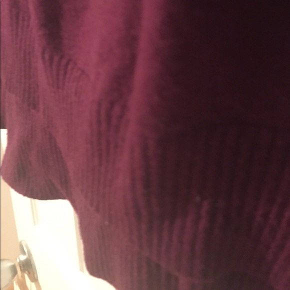 Plum V-Neck Sweater - Picture 2 of 3
