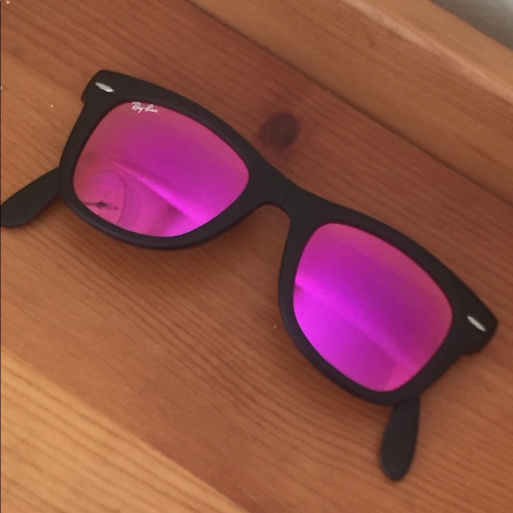Ray Ban Folding Wayfarer Sunglasses INTENSE PURPLE