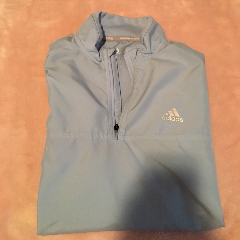 Women's adidas 1/4 zip running windbreaker