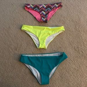 3 pair Victoria secret PINK bikini bottoms M