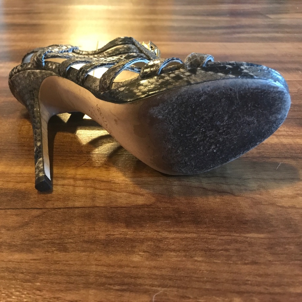Jimmy Choo Snakeskin Glenys Sandal - Picture 7 of 8