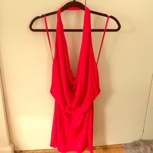 BCBGMaxazaria Veda low- back Cowl Neck dress