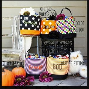New Custom Monogram Halloween Totes