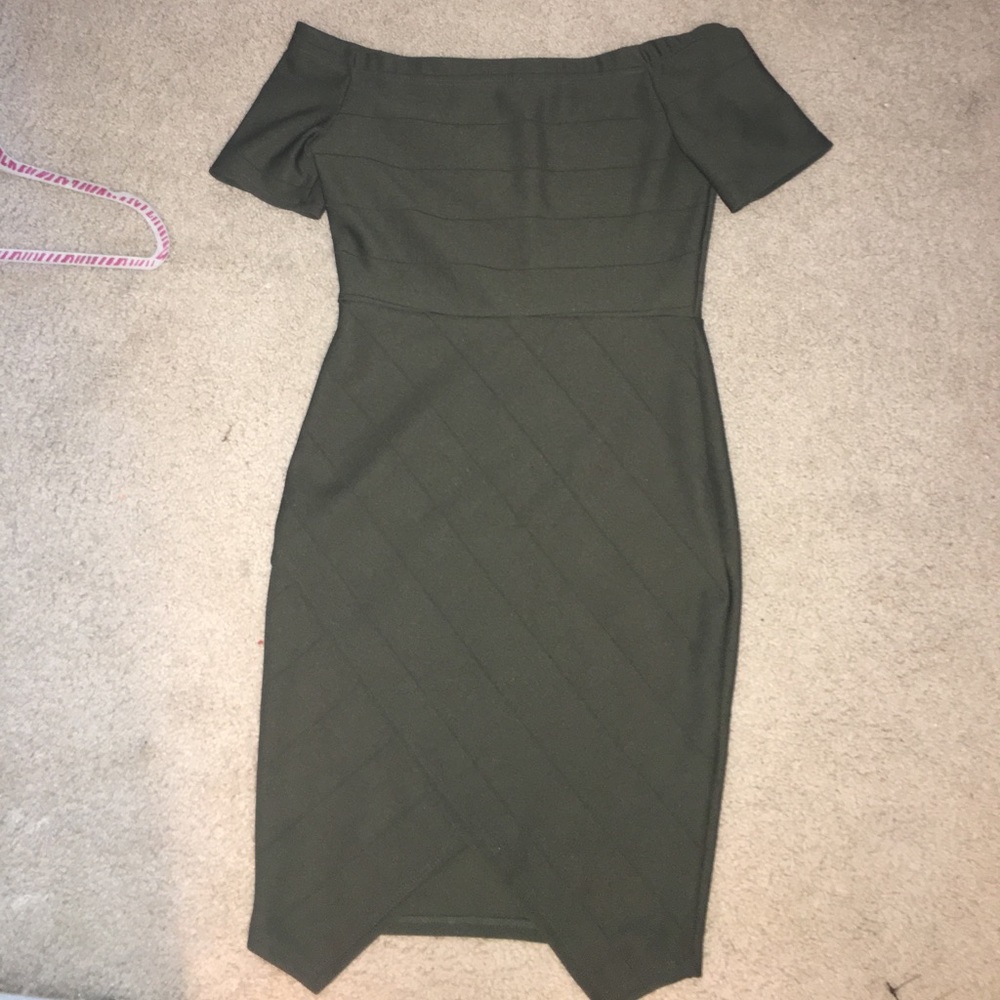 Army Green Homecoming Dress