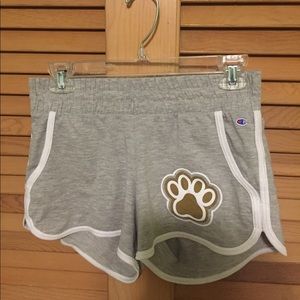 Gray Pajama Shorts with Paw Print