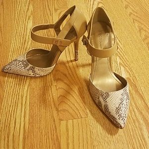 BCBG Generation Snake skin print stilettos