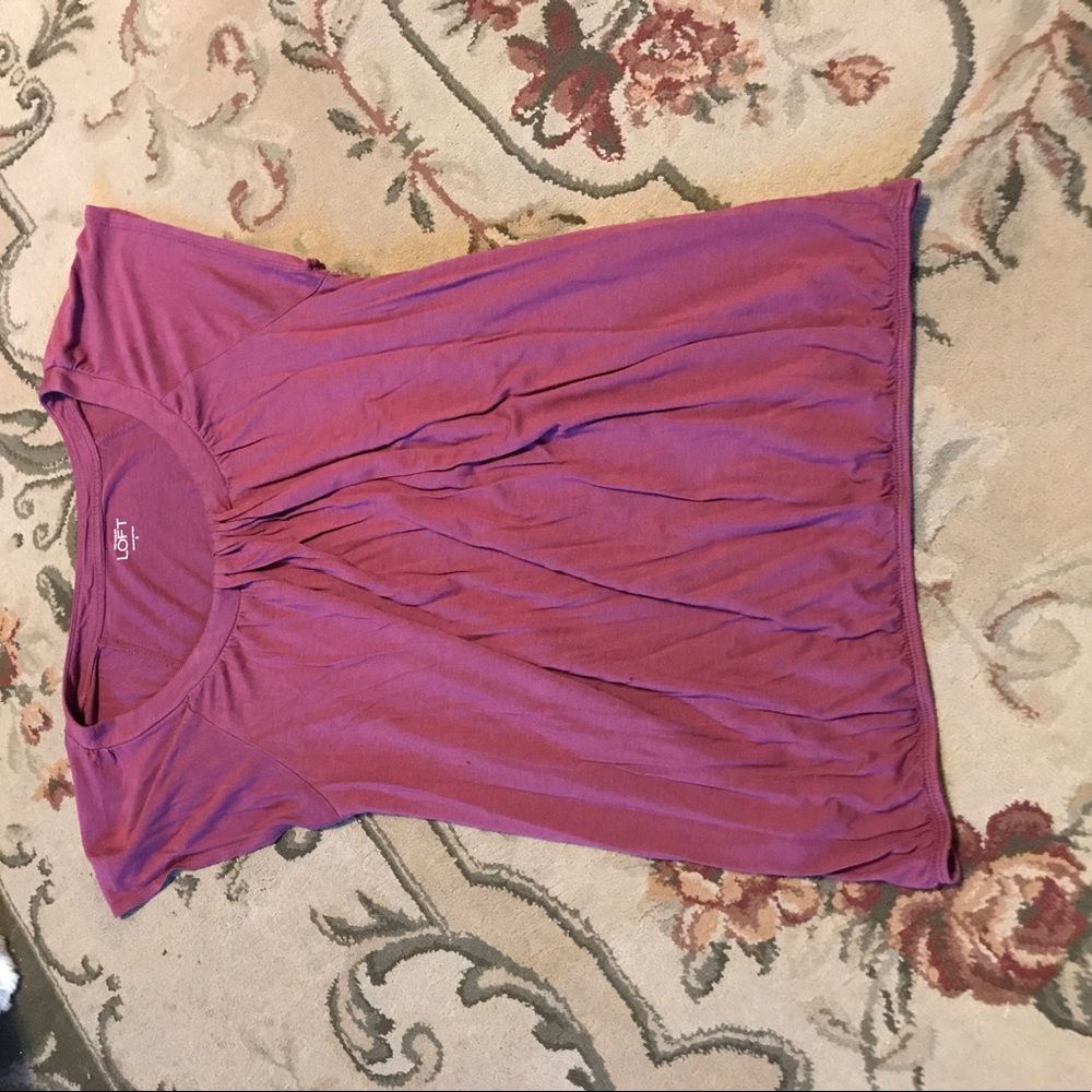 Purple short sleeved top