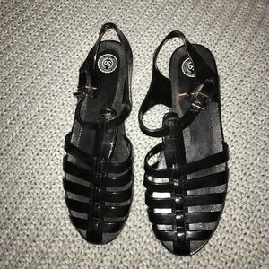 New without tags SO Women's black jelly sandals