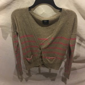 American Eagle striped cardigan