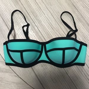 Triangl Teal Bikini Top