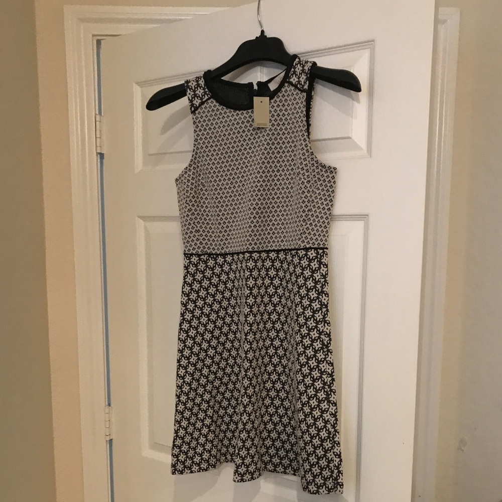 Loft Black & White Dress