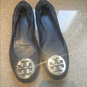 Tory Burch navy flat