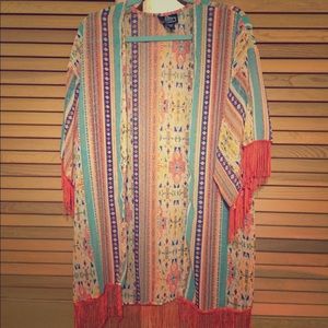 Tribal Print Kimono