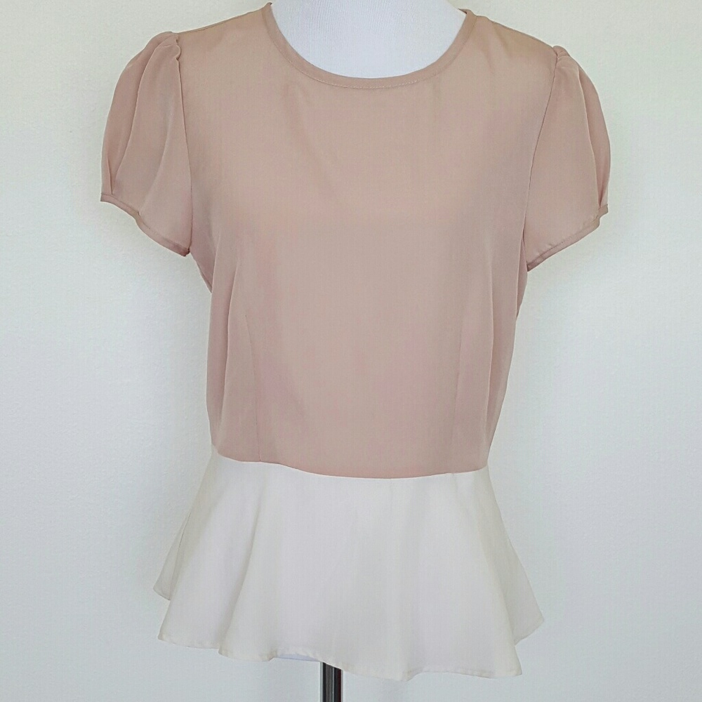 Petticoat Alley Size M Peplum Top