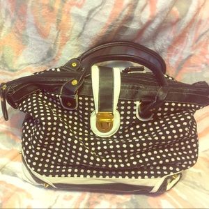 Cute polka dot weekender bag