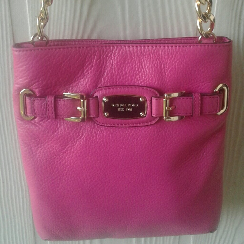 Gorgeous and Fun hot pink Michael Kors crossbody