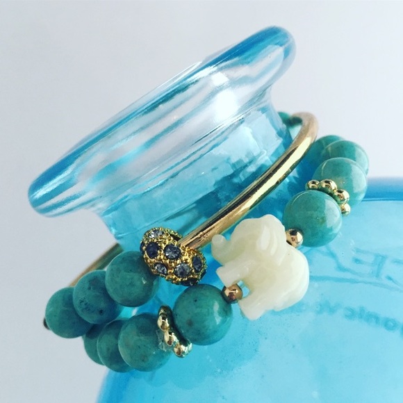 Handmade Lucky Elephant Beaded Bracelets - Picture 3 of 5