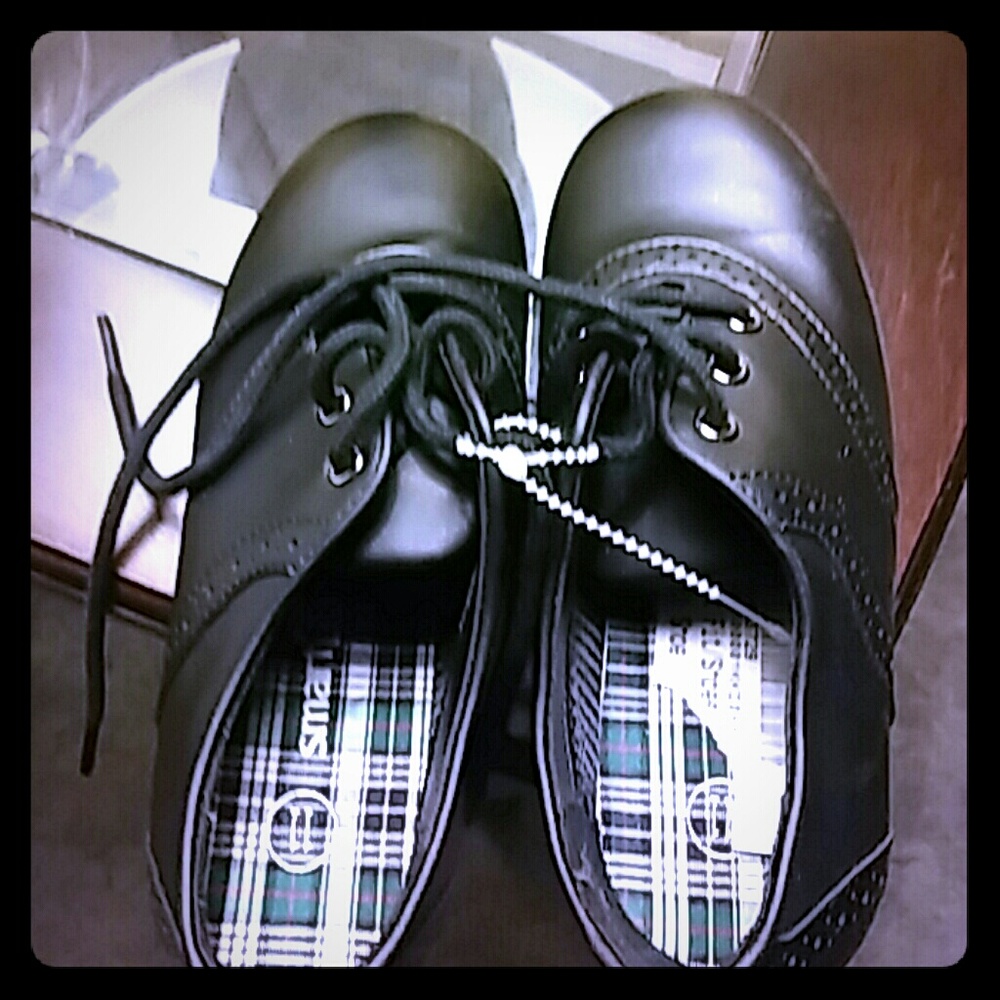 Smart fit Girl's sz 11 Black Lace up Loafers