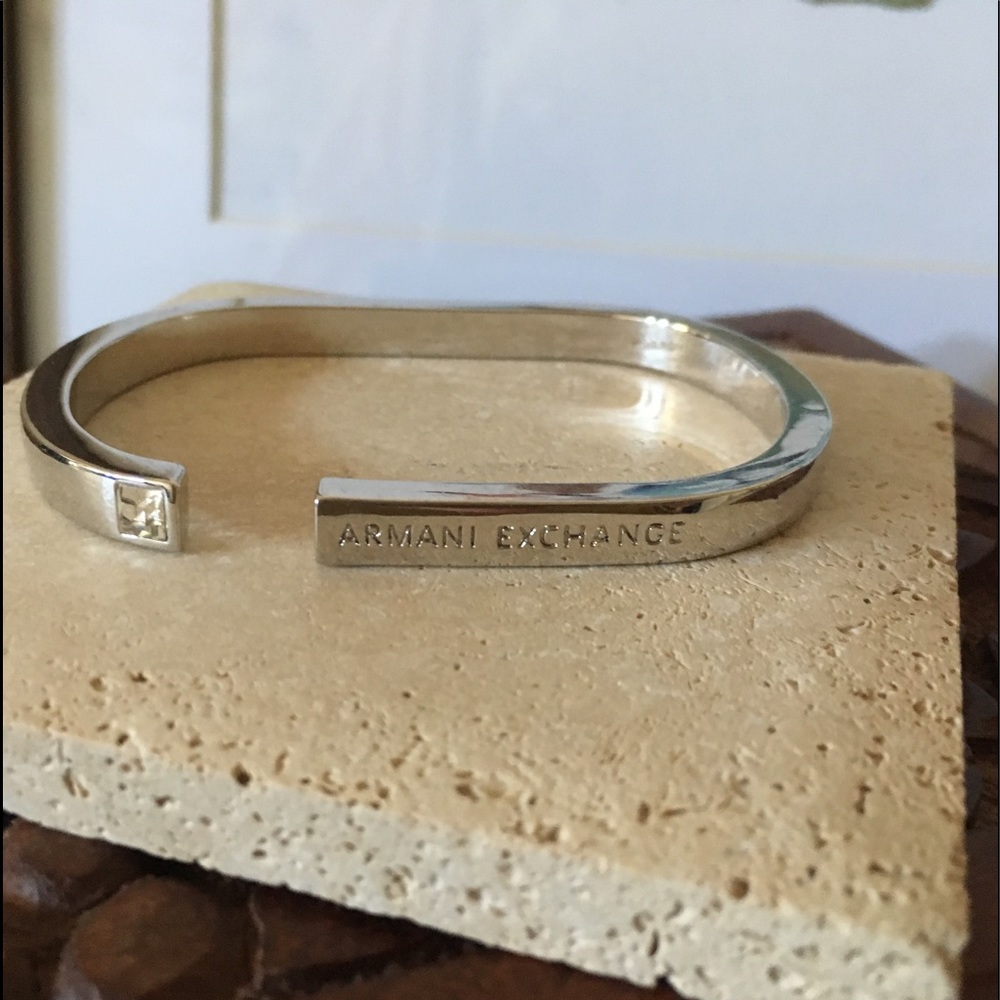 Armani Exchange Open Cuff Bangle