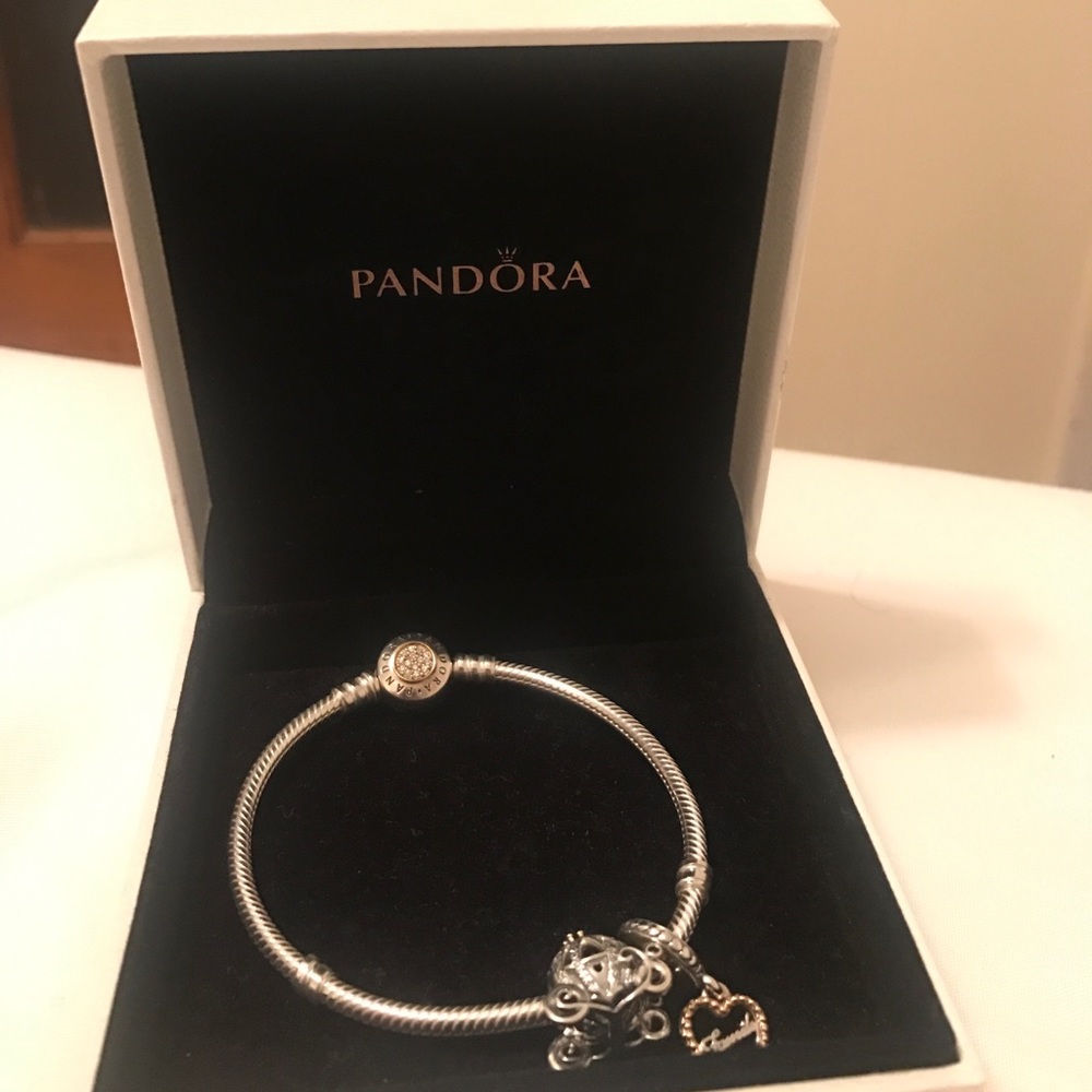 Pandora Bracelet with 2 Charms