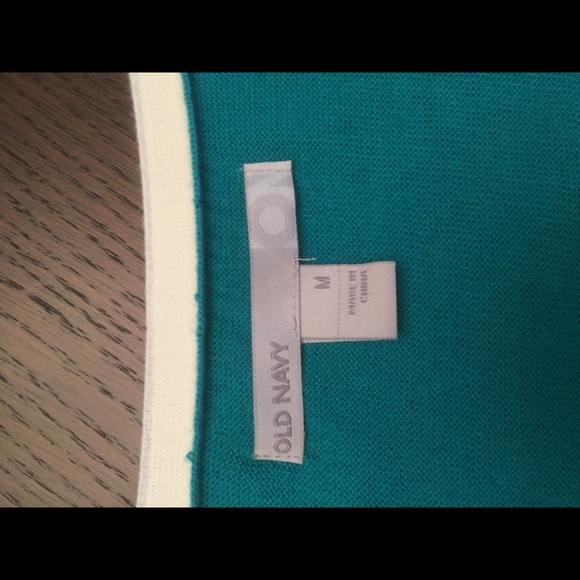 Turquoise and white stripe cardigan - Picture 4 of 5