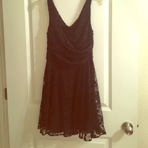 A-line waist black lace Express dress!