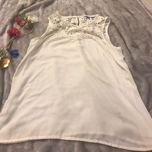 Gap lace cream tank