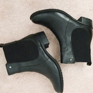 Black booties, Hushpuppies, size 7.5