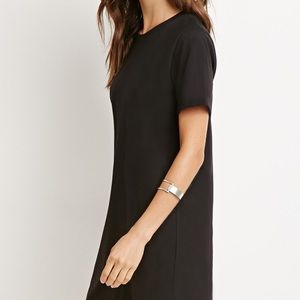 Mini black forever 21 dress with hoodie NEVER WORN