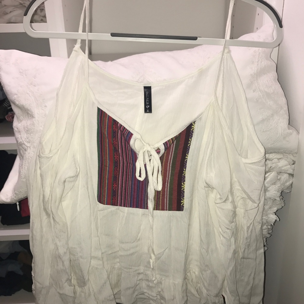 Pacsun Off-The-Shoulder Flowy Long Sleeve Top