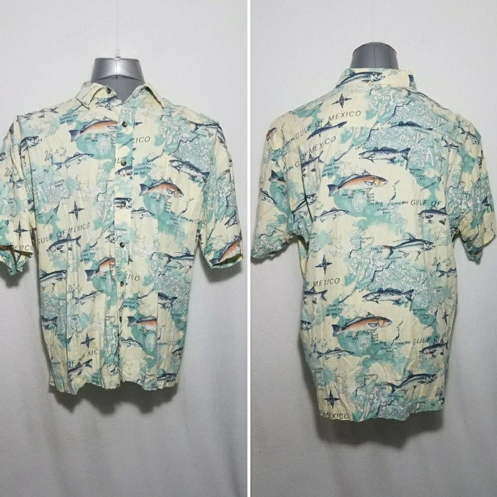 World Wide Sportsman Men's XL Button-Up S/S Shirt