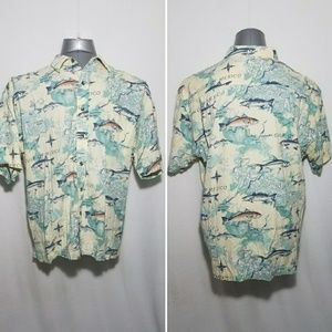 World Wide Sportsman Men's XL Button-Up S/S Shirt