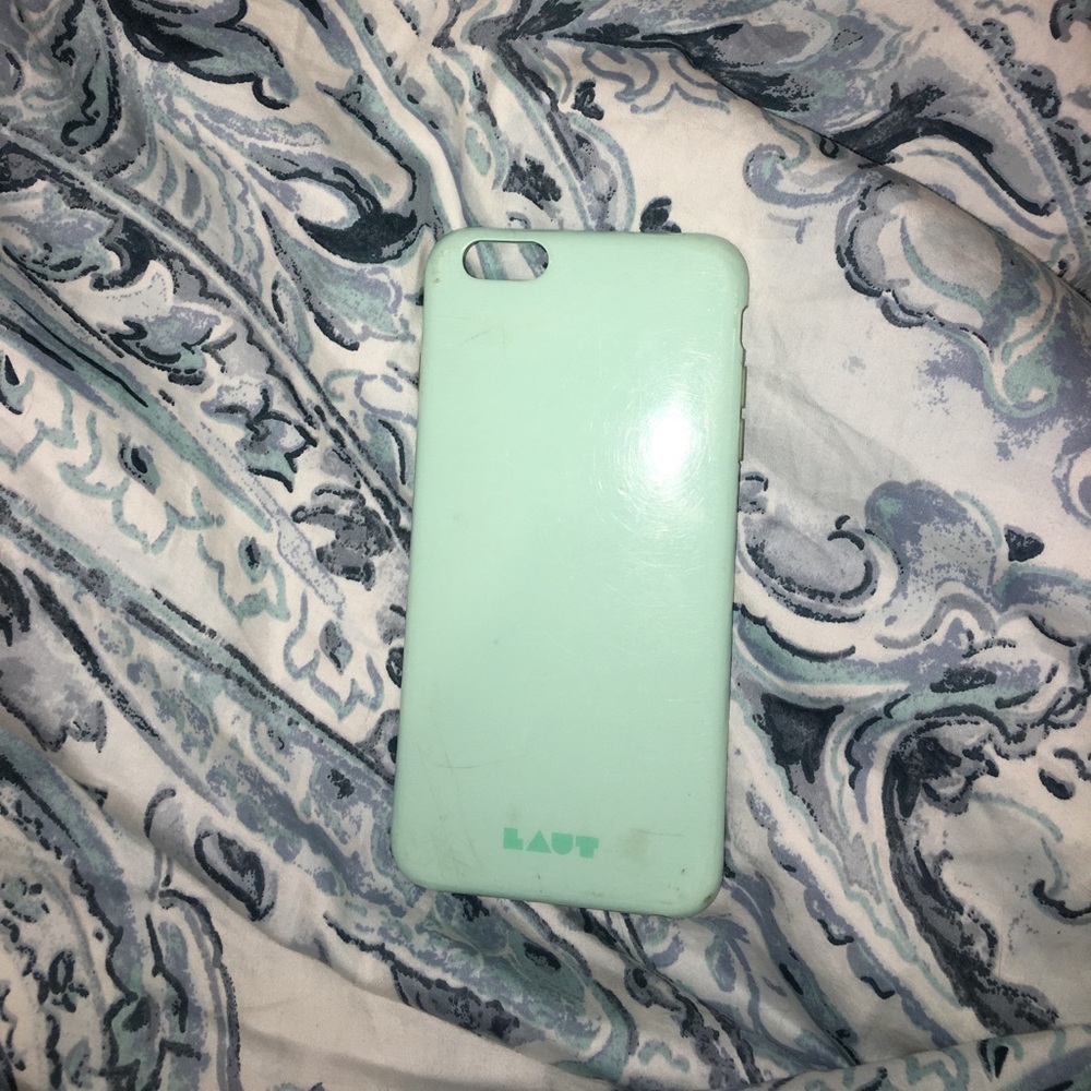Used iPhone 6 PLUS mint green case