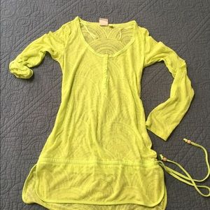 Ripcurl lime green beachwear