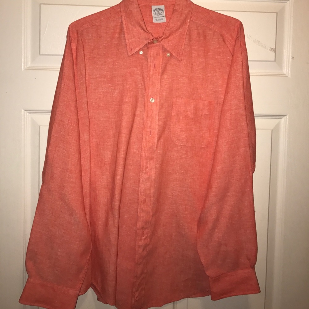 Brooks brothers linen button down