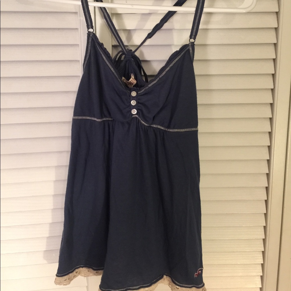Medium Blue Hollister Tank