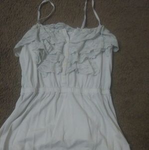 Aero ruffle lace tank