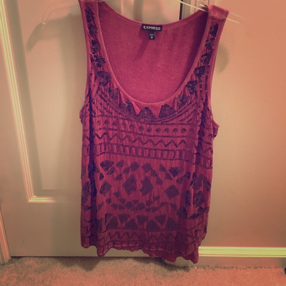 Express sequin tank top!