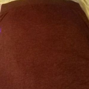 NEW SONOMA BURGUNDY SKIRT