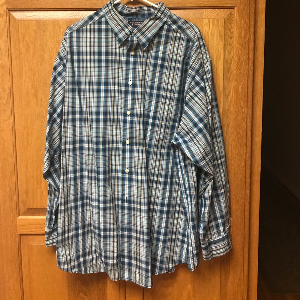 Roundtree & Yorke Long sleeve Button Down 2XL